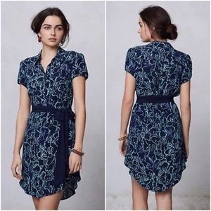 Anthropologie Maeve Franziska Bunny Print Shirtdress (Size 0P)